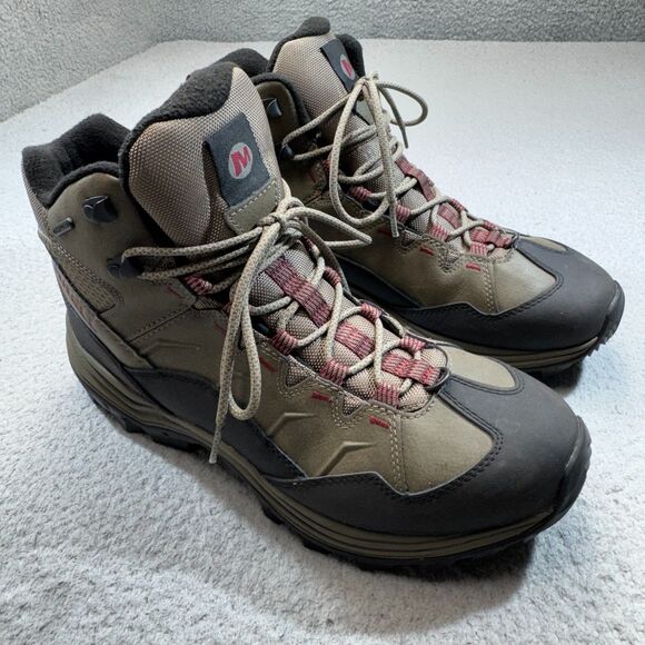 Merrell Boots Men Size 12 Brown Waterproof Insulated Hiking Termal J88419 - Picture 1 of 15